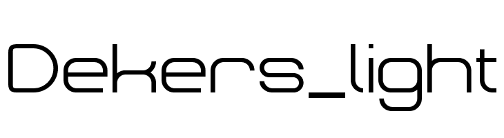 Dekers_light Font
