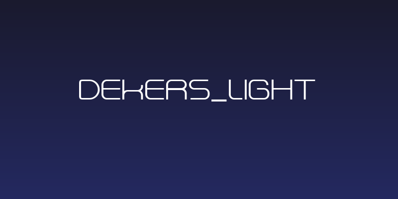 Dekers_light Social Header