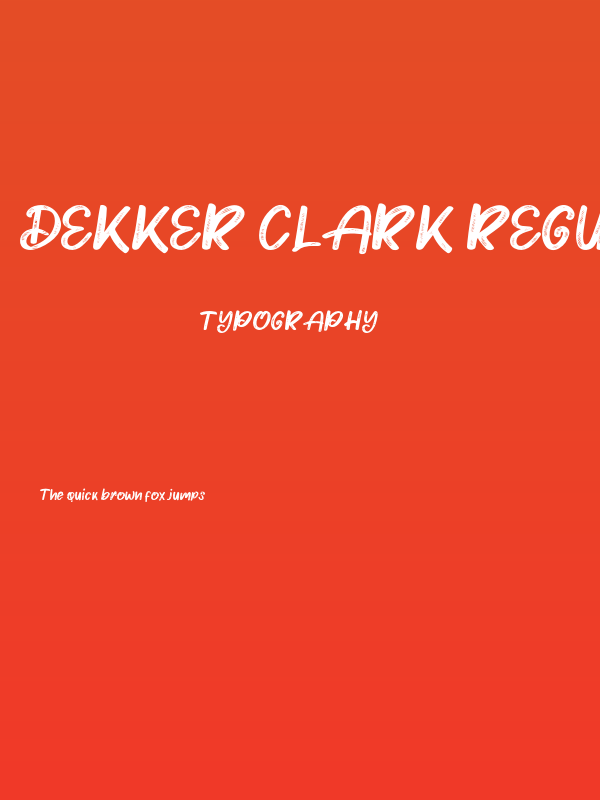 Dekker clark Regular Poster