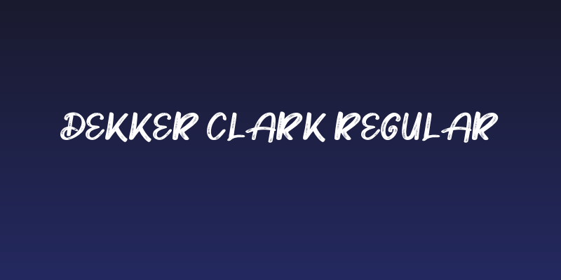 Dekker clark Regular Social Header
