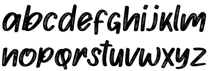 Dekker clark Regular Font LOWERCASE