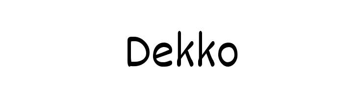 Dekko Font