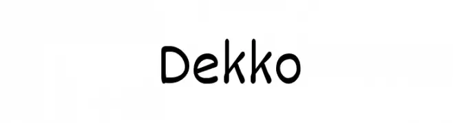 Dekko  Descarca Fonturi Gratis