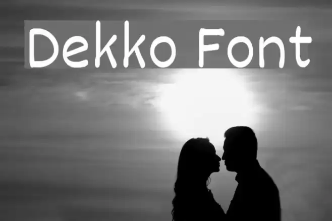 Dekko Font examples