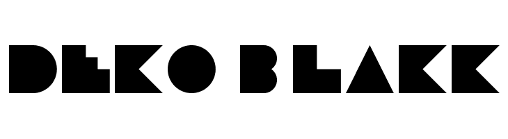 Deko Blakk  font caratteri gratis