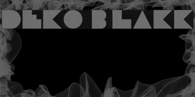 Deko Blakk Font examples