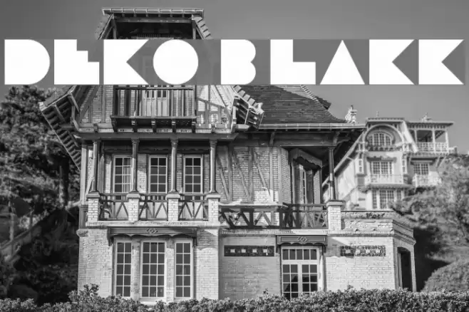 Deko Blakk Font examples