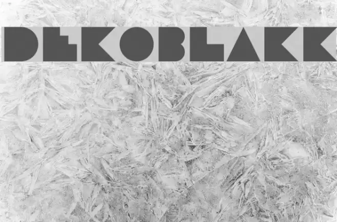 DekoBlakk Font examples