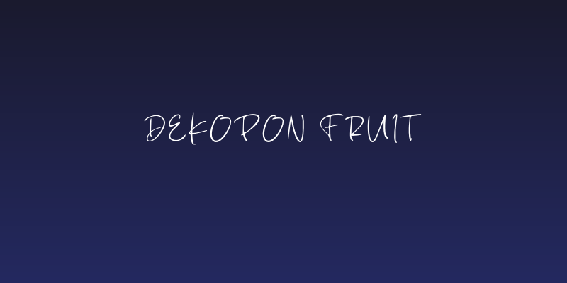 Dekopon Fruit Social Header