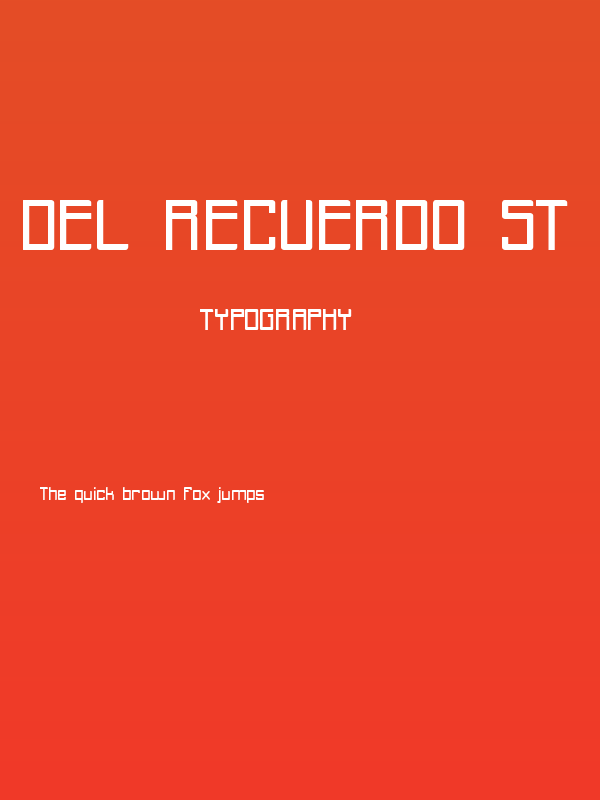 Del Recuerdo St Poster