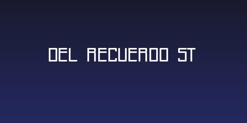 Del Recuerdo St Social Header