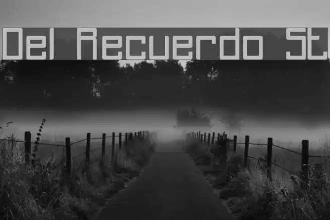 Del Recuerdo St Font examples
