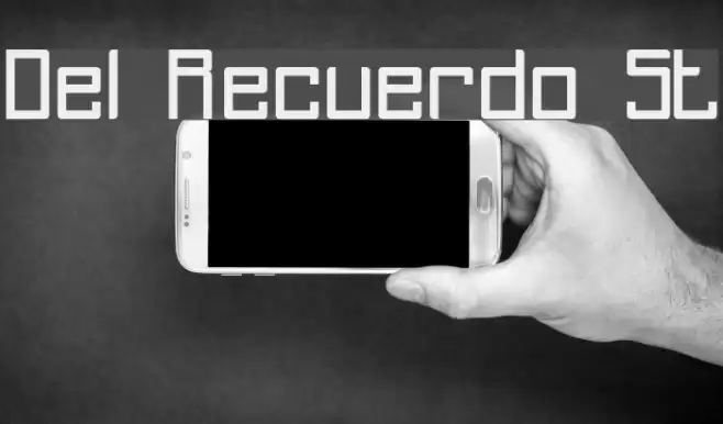 Del Recuerdo St Font examples