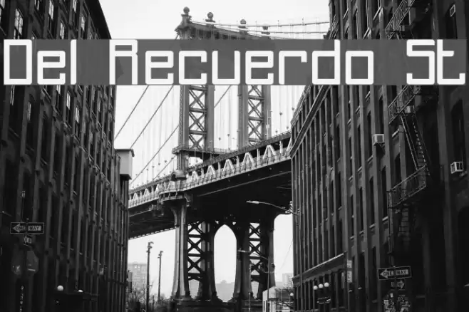 Del Recuerdo St Font examples
