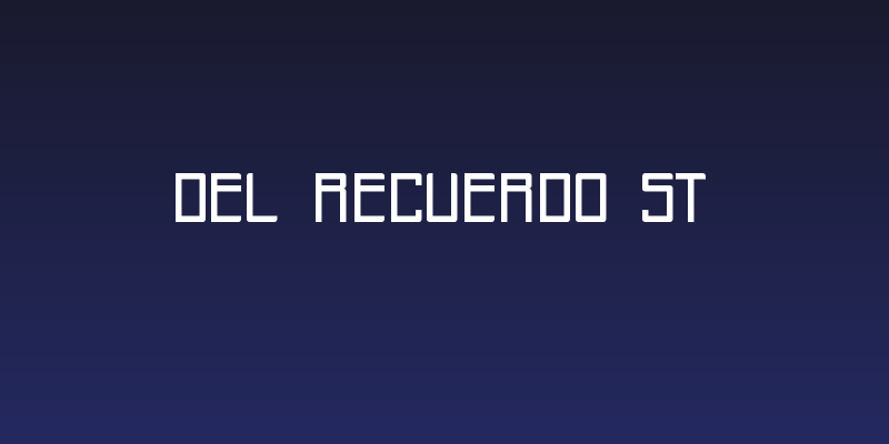 Del Recuerdo St Social Header