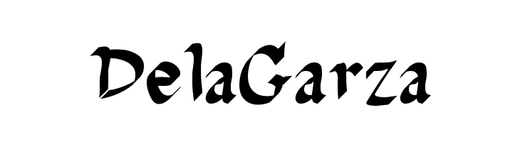 DelaGarza  font caratteri gratis