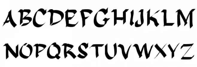 DelaGarza Schriftart Groß