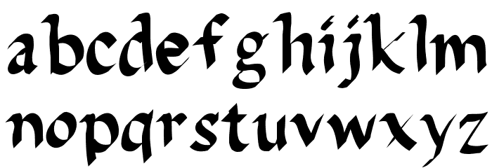 DelaGarza Font LOWERCASE