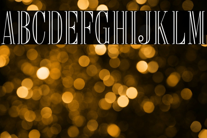 Delacorso Outlines Font examples