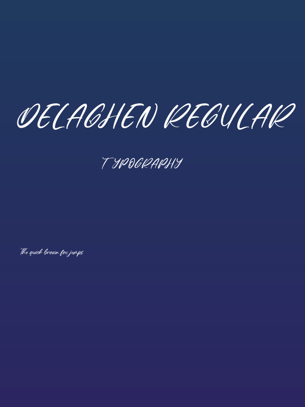 Delaghen Regular Poster