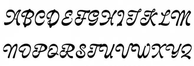 Delagio Script PERSONAL USE Regular Polices MAJUSCULES