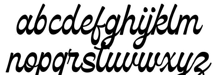 Delagio Script PERSONAL USE Regular Font LOWERCASE