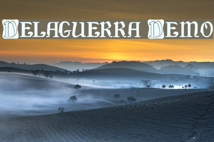 Delaguerra Demo Font examples