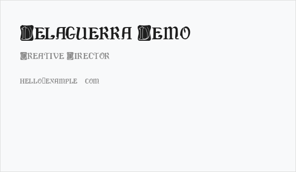 Delaguerra Demo Business Card