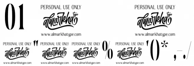 Delamoore Font OTHER CHARS