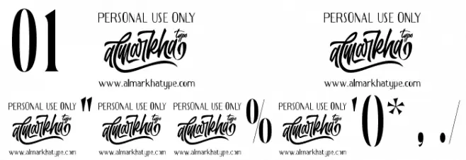 Delamoore Font OTHER CHARS