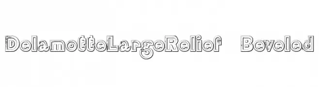 DelamotteLargeRelief Beveled  Fuentes Gratis Descargar