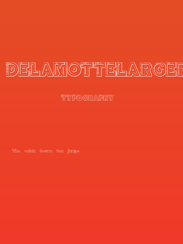 DelamotteLargeRelief Beveled Poster