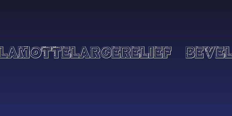 DelamotteLargeRelief Beveled Social Header