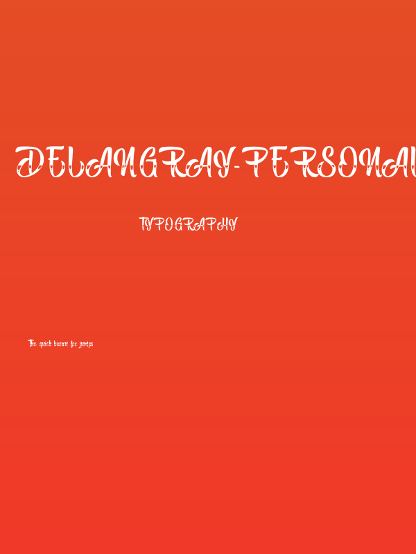 DelanGray-PersonalUse Poster