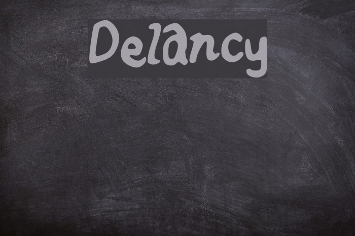 Delancy Font examples