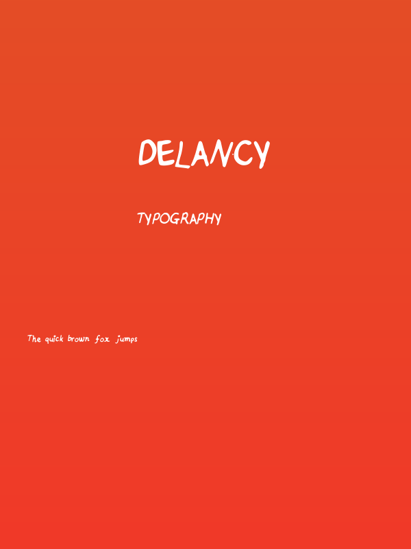 Delancy Poster
