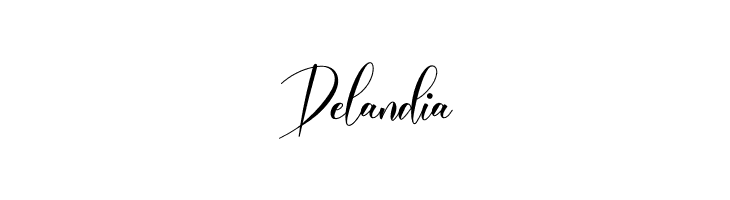 Delandia  font caratteri gratis