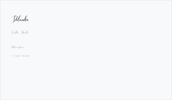 Delandia Business Card