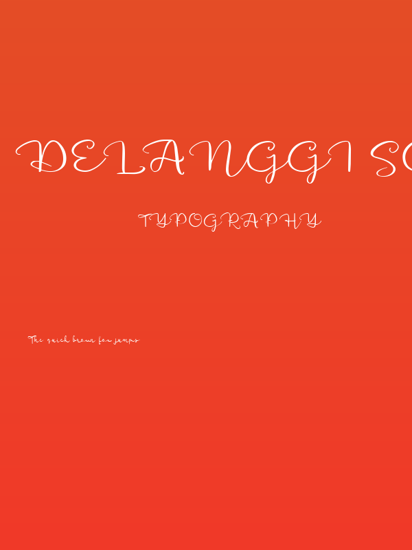 Delanggi Script Poster