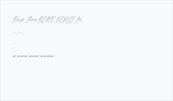 Delanisyta Gabrielle DEMO VERSI Italic Business Card