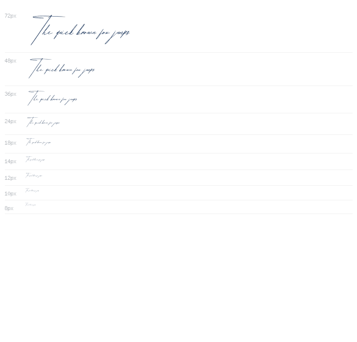 Delanisyta Gabrielle DEMO VERSI Italic Waterfall