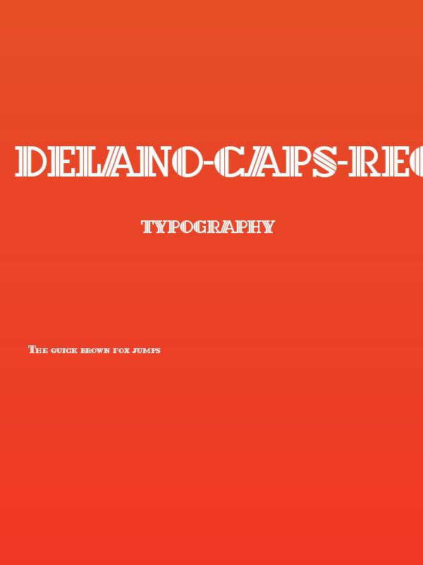 Delano-Caps-Regular Poster