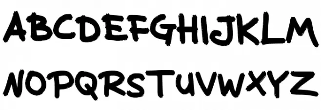 Delapan Font UPPERCASE