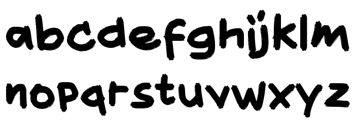 Delapan Font LOWERCASE
