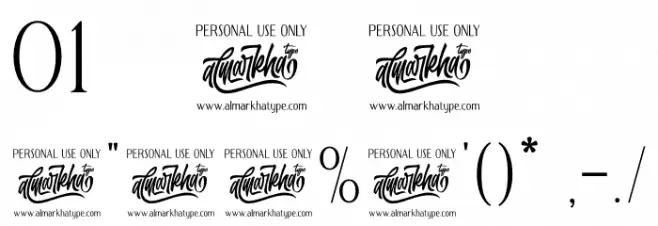 Delaproza Font OTHER CHARS