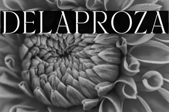 Delaproza Font examples