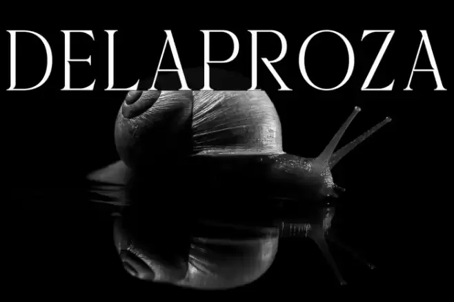 Delaproza Font examples