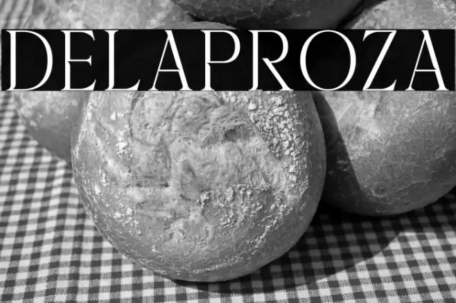 Delaproza Font examples