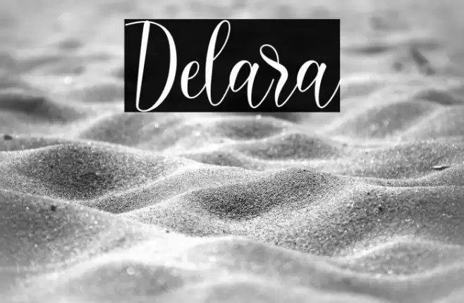 Delara Font examples