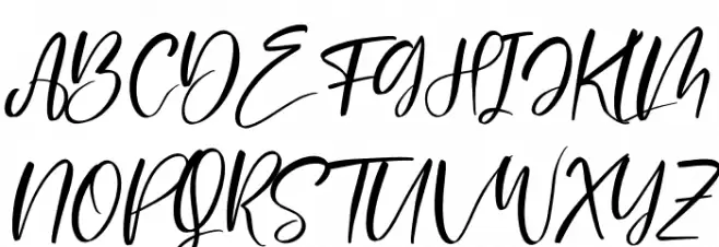 Delashanty Italic Fonte MAIÚSCULAS
